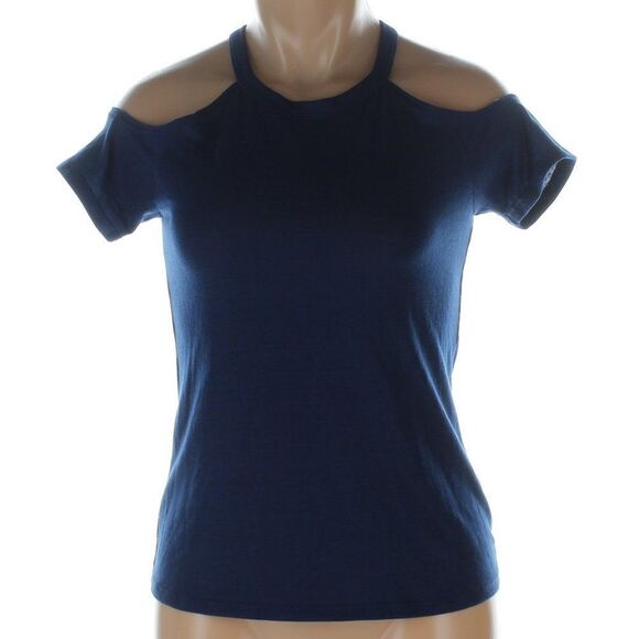 Rebellious One Cold Shoulder Tee Shirt NWT - Picture 1 of 7